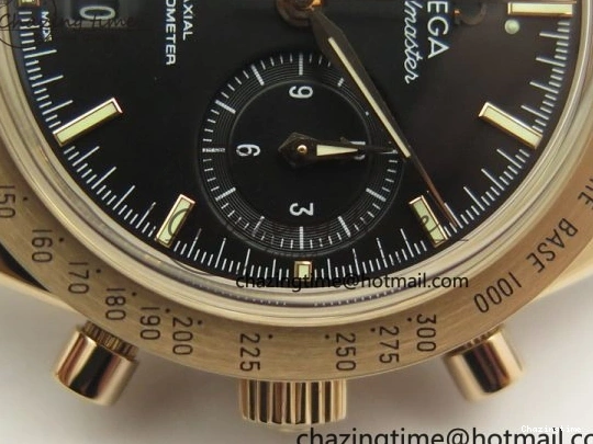 0223 Speedmaster ’57 Co-Axial RG OMF 1:1 Best Edition Black Dial On Leather Strap A9300 (Free Leather Strap) Resilient 8064